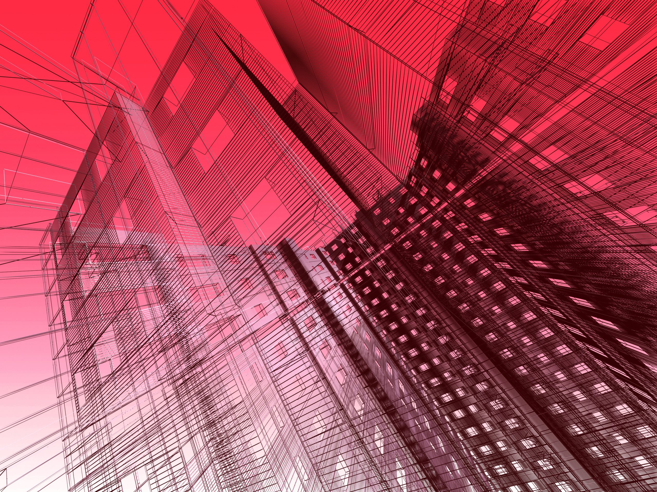 Abstract modern building